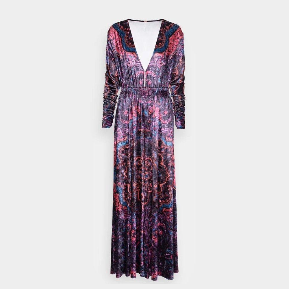✨3x HP✨Free People Giselle Velvet Jumpsuit NWT - Picture 9 of 13